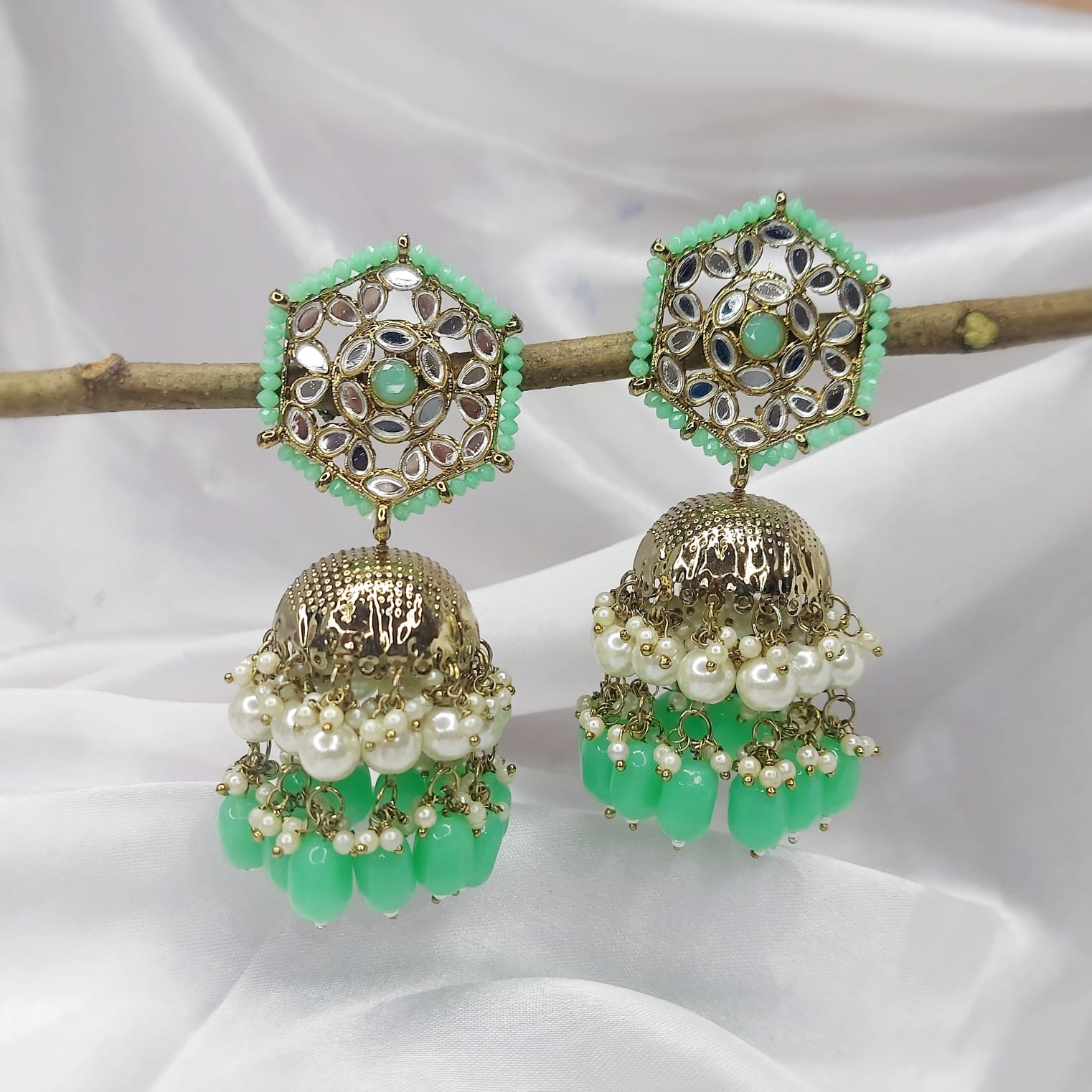 MirrorJhumkalightgreen