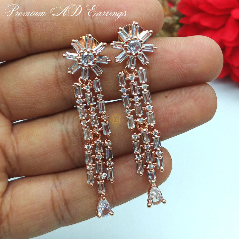American Diamond Jewellery Set With Earrings.