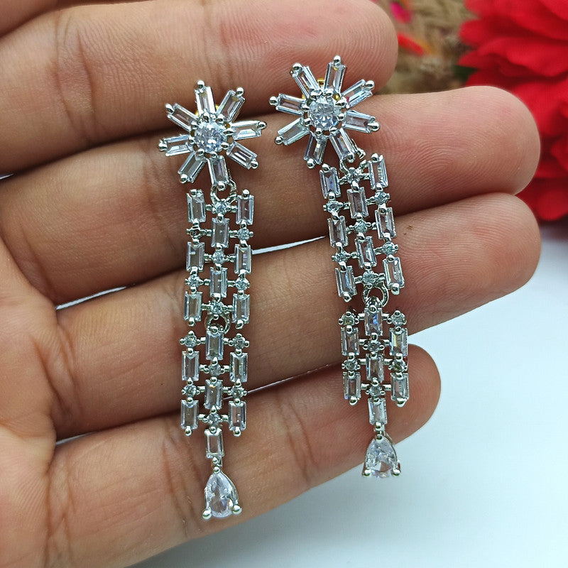 American Diamond Jewellery Set With Earrings.