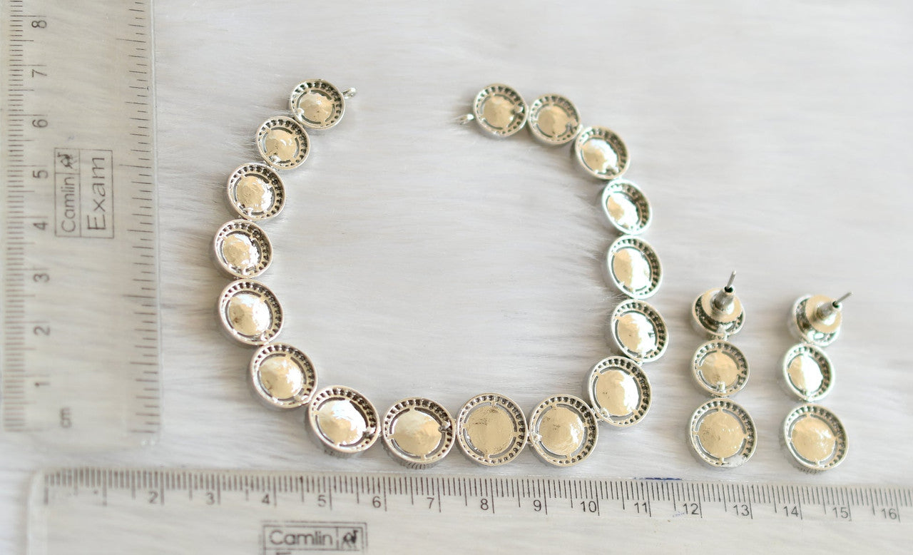 American Diamond Jewellery Set With Earrings.