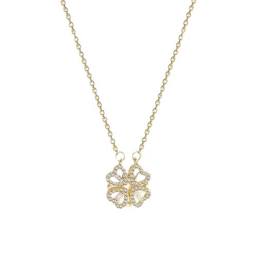 Charming Gold Plated Crystal Butterfly Pendant Necklace for Women and Girls.