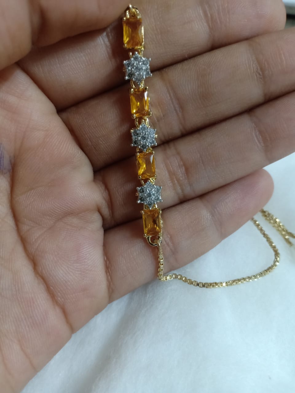 CZ Gems Adorned Bracelet
