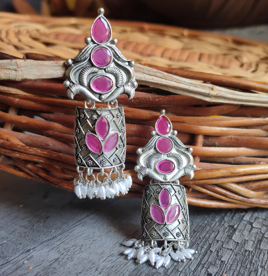 Oxidised Small Jhumka Earrings For Women and Girls.