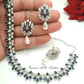 American Diamond Jewellery Set With Earrings.