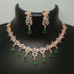 American Diamond Jewellery Set With Earrings.