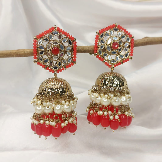 MirrorJhumkaRed