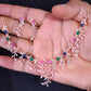 American Diamond Jewellery Set With Earrings.
