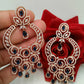 American Diamond Studded Contemporary Chandbalis Earrings