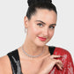 American Diamond Jewellery Set With Earrings.
