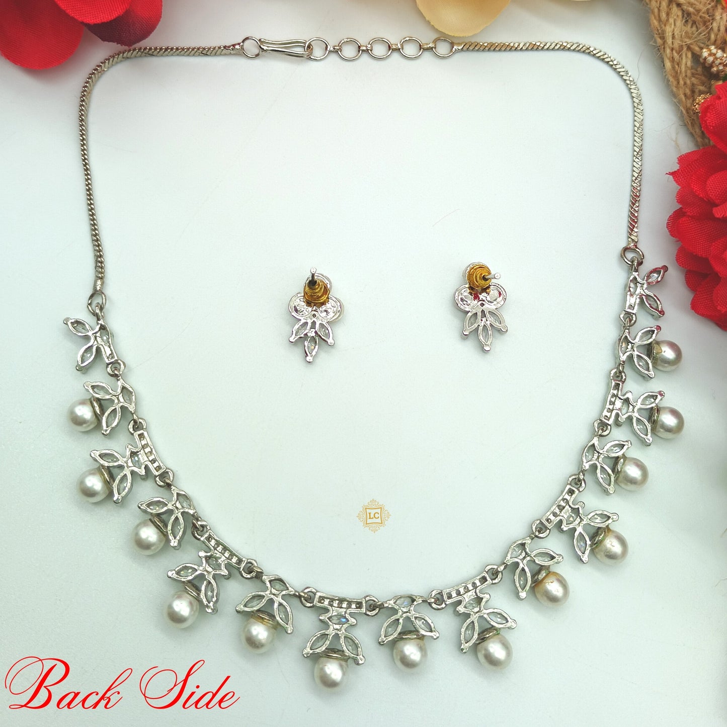 American Diamond Jewellery Set With Earrings.(LCN-52)