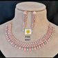 American Diamond Jewellery Set With Earrings.