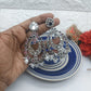 Vintage Oxidized Silver Earrings with Pearls – Perfect Gift for Her