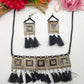 Exquisite Afghani Style Silver Oxidized Necklace Set