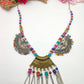 Exquisite Afghani Style Silver Oxidized Necklace Set