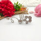 Elegant American Diamond Silver-Plated Finger Ring