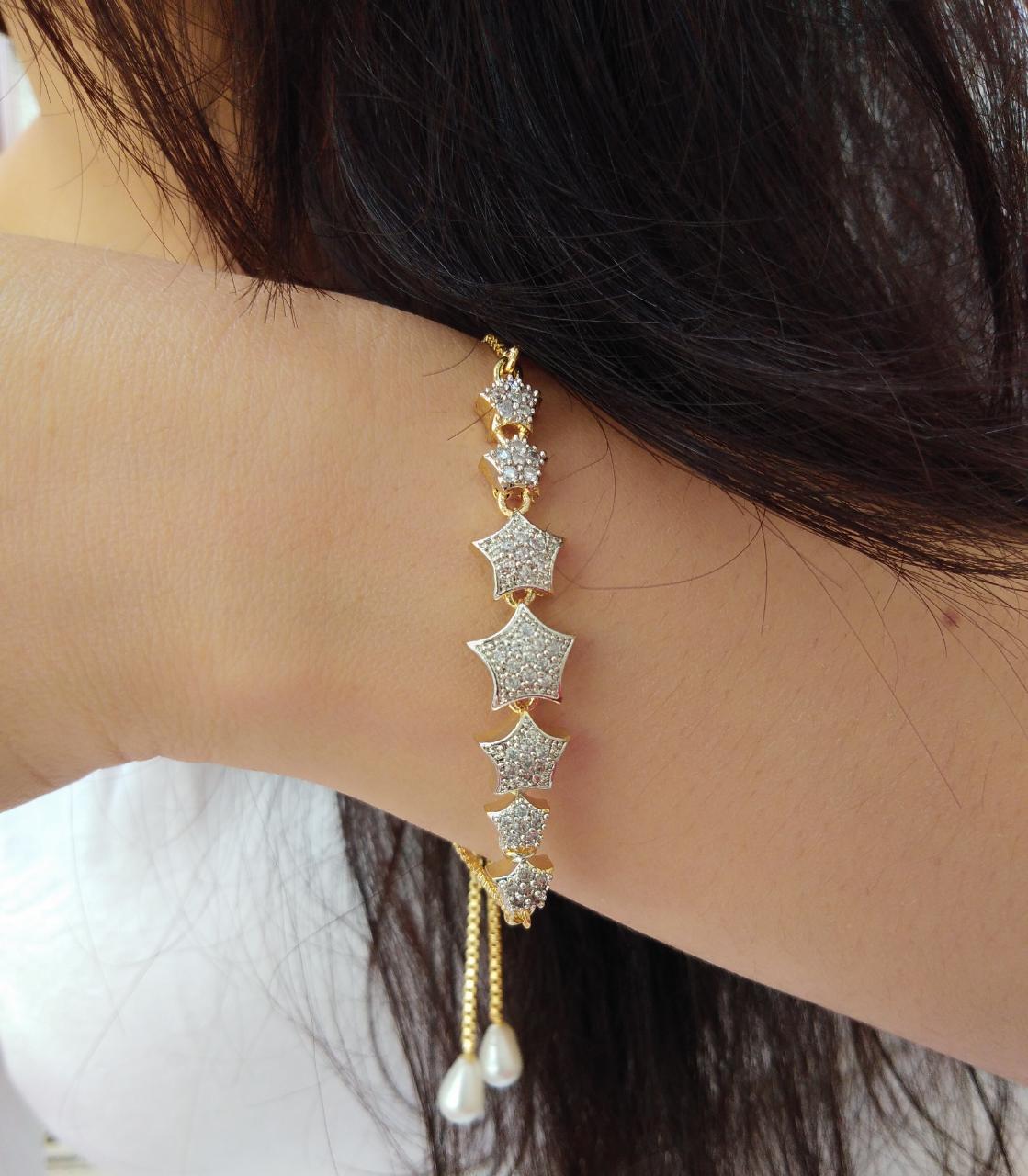 CZ Gems Adorned Bracelet