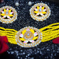 Meenakari & Beads Choker Necklace Set with Earrings