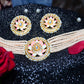 Meenakari & Beads Choker Necklace Set with Earrings