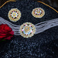 Meenakari & Beads Choker Necklace Set with Earrings