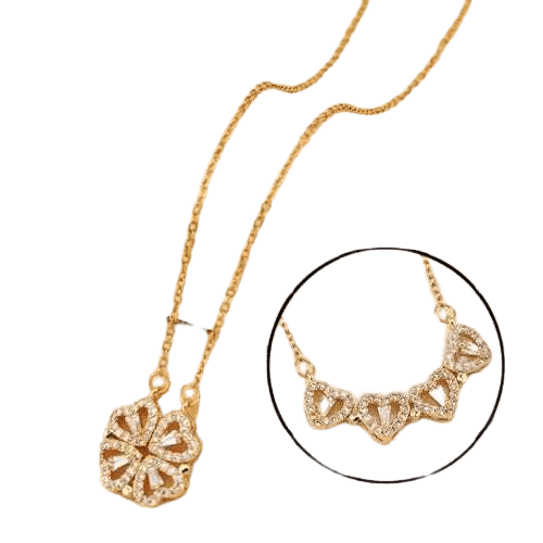 Charming Gold Plated Crystal Butterfly Pendant Necklace for Women and Girls.